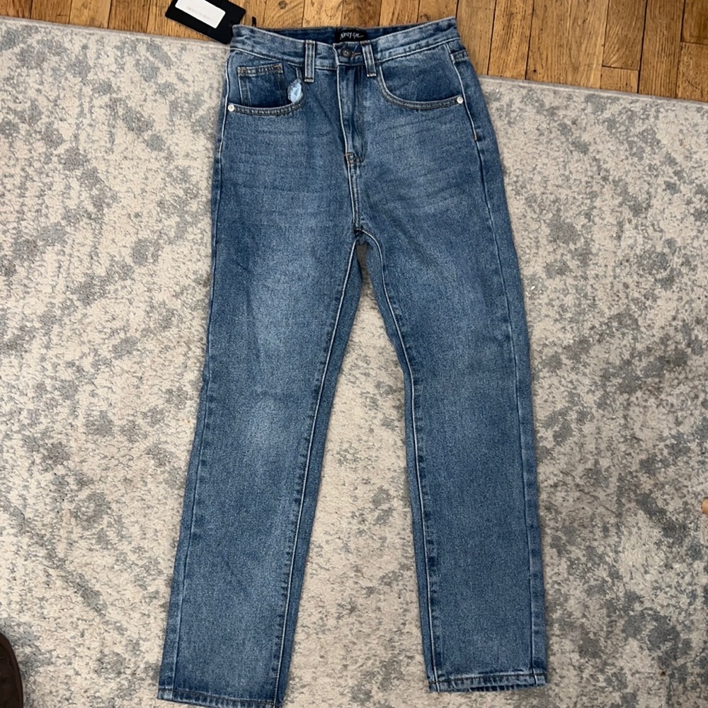 Nasty Gal Straight Leg Denim Jeans